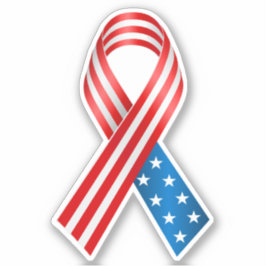 Patriot American Flag Ribbon Aufkleber