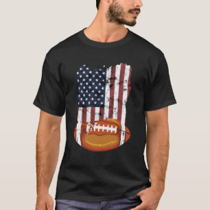 Patriot American Football Us Flag T-Shirt