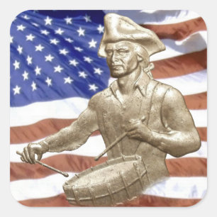 Patriot-Aufkleber Quadratischer Aufkleber