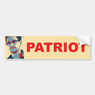Patriot-Autoaufkleber Eds Snowden Autoaufkleber