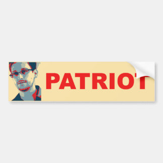 Patriot-Autoaufkleber Eds Snowden Autoaufkleber