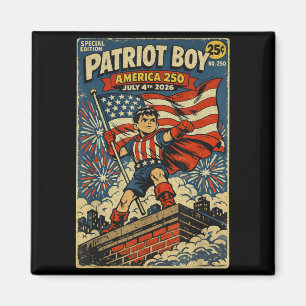 Patriot Boy America 250 4. Juli 2026 Comic-Book Magnet