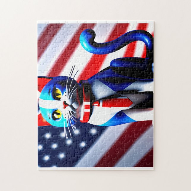 Patriot Cat Puzzle (Vertikal)
