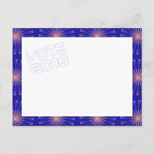 Patriot Coronas VOTE 2018 Postkarte (Vorderseite)