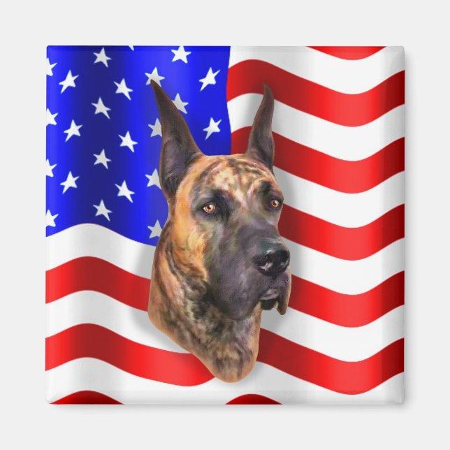 Patriot Dane Brindle Magnet (Vorne)
