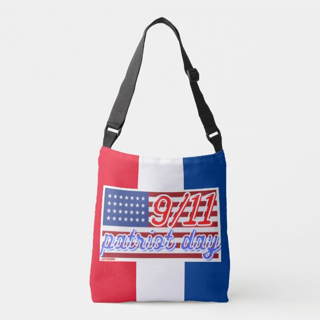 "PATRIOT DAY" Crossbody-Tasche Tragetaschen Mit Langen Trägern (Vorderseite)