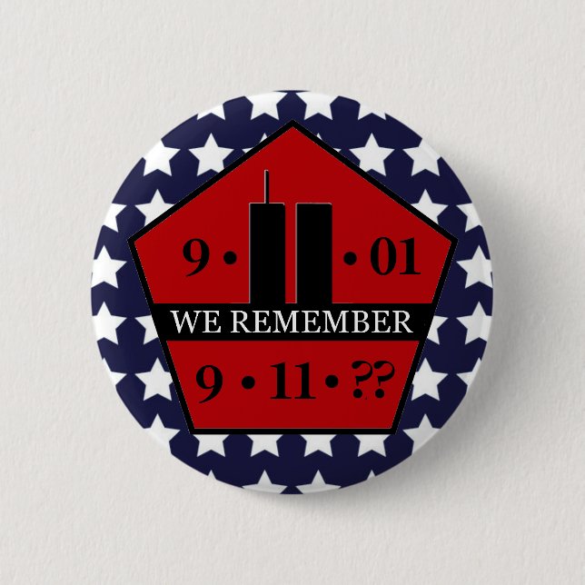 Patriot Day WIR erinnern uns 9/11 Custom Year Button (Vorderseite)