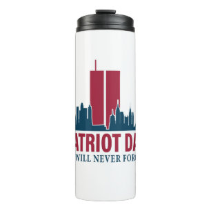 Patriot Day; wir werden nie vergessen Thermosbecher
