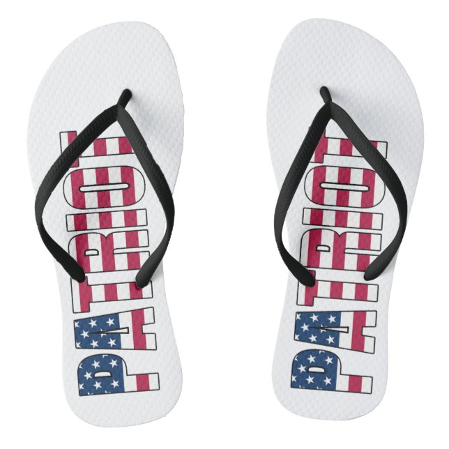 Patriot Flag Flip Flops (Fußbett)