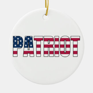 Patriot Flag Keramik Ornament