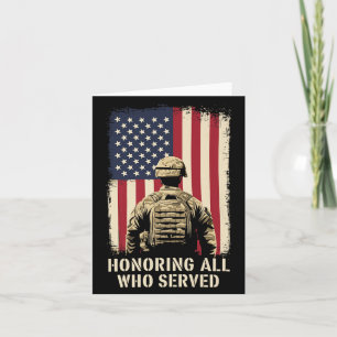 Patriot-Flaggen-Design Veterans Day Gedenkstätte 4 Karte