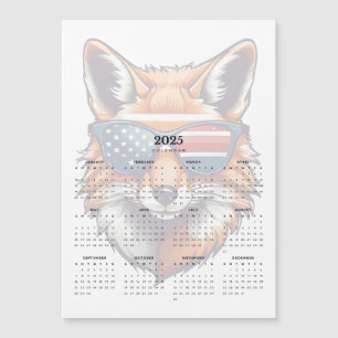 Patriot Fox Red White Blue Sonnenbrille Magnet 202