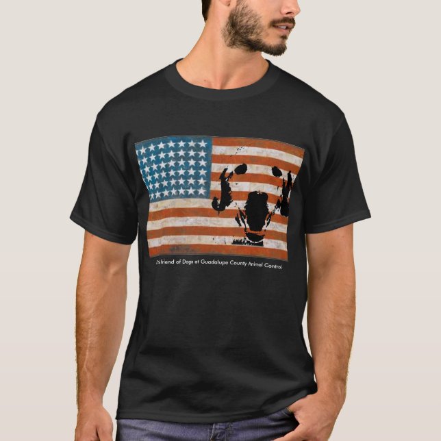 Patriot-Freund der Hunde an Guadalupe County T-Shirt (Vorderseite)