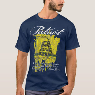 Patriot Gadsden Flag Founding Fathers Quote T-Shirt