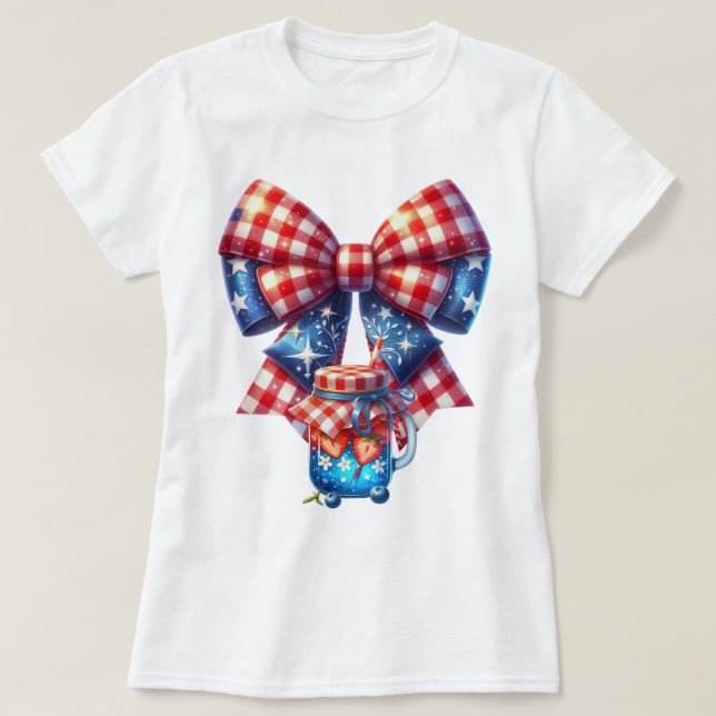 Patriot Gingham Art T-Shirt (Design vorne)