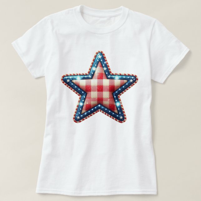 Patriot Gingham Art T-Shirt (Design vorne)