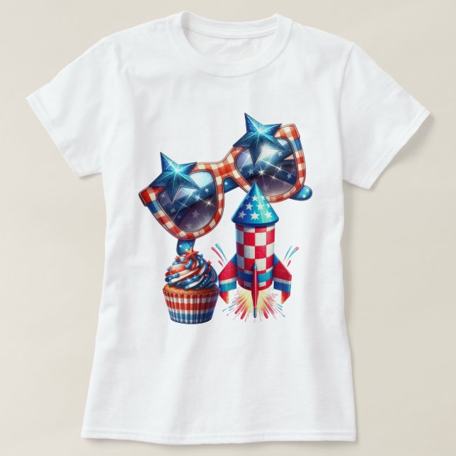 Patriot Gingham Art T-Shirt (Design vorne)