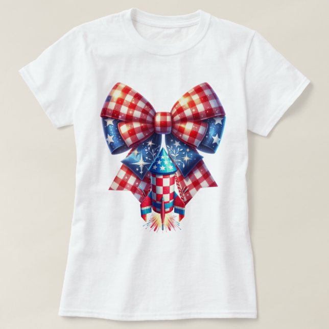 Patriot Gingham Art T-Shirt (Design vorne)