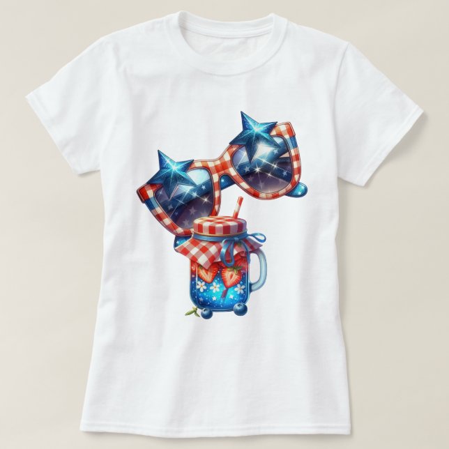 Patriot Gingham Art T-Shirt (Design vorne)