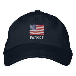 Patriot Hat - Großer amerikanischer Flaggenhut Bestickte Kappe