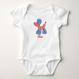 Patriot Hund Baby Strampler