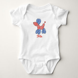 Patriot Hund Baby Strampler