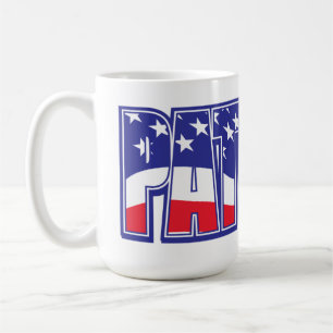 Patriot in der US-Flagge Kaffeetasse