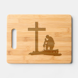 Patriot Kneeling vor dem Kreuz