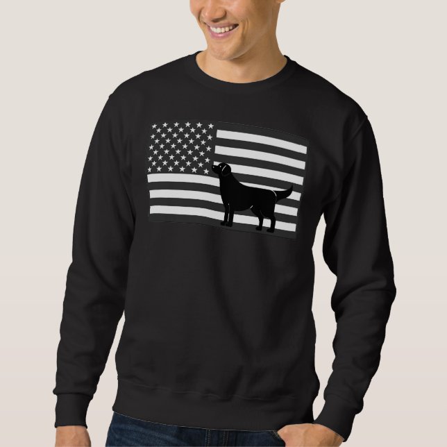 Patriot Labrador Retriever Dog Sweatshirt (Vorderseite)