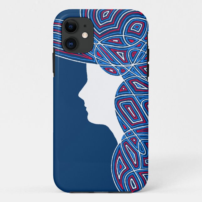 Patriot Lady iPhone Case (Rückseite)