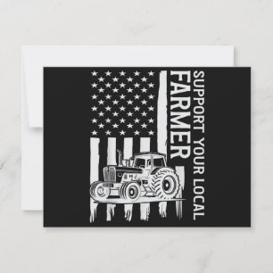 Patriot Landwirt Traktor USA-Flagge Landwirt Vater Feiertagskarte