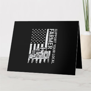 Patriot Landwirt Traktor USA-Flagge Landwirt Vater Karte