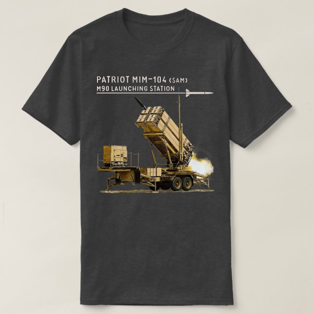 Patriot MIM104 Oberfläche für Flugkörper T-Shirt (Design vorne)