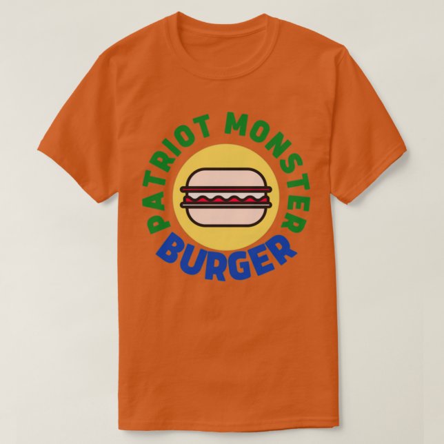 Patriot Monster Burger T-Shirt (Design vorne)