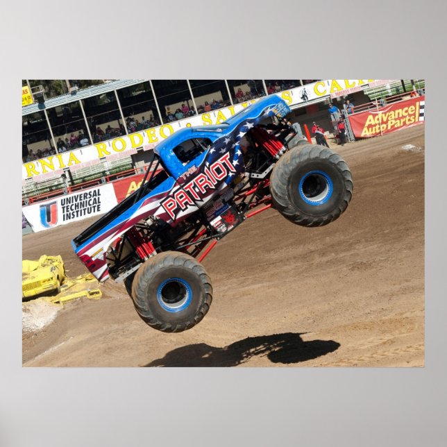 Patriot Monster Truck Print Poster (Vorne)