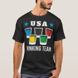 Patriot Olympic USA Drink Team Beer  T-Shirt