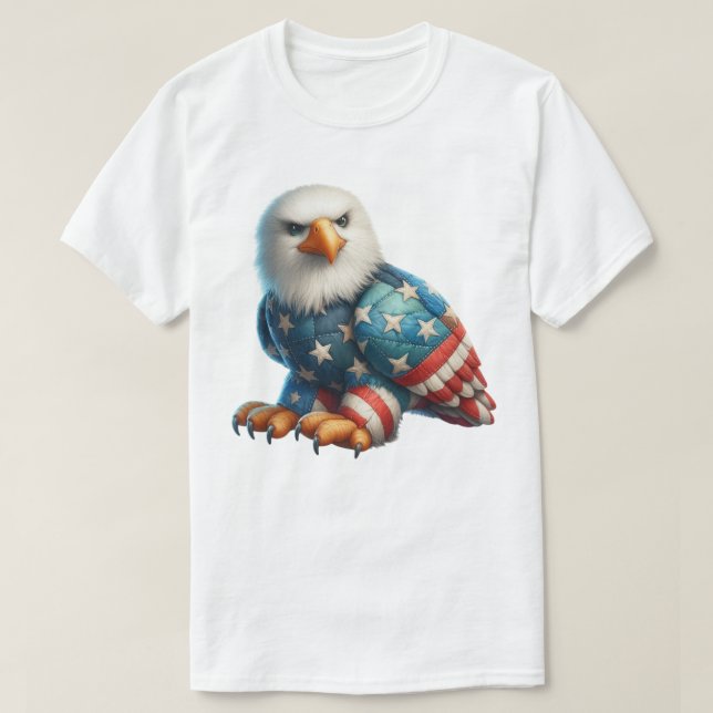 Patriot Patchwork Art T-Shirt (Design vorne)