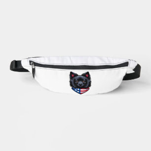 Patriot Pup Grafik T-Shirt Bauchtasche