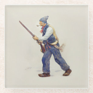 Patriot Québec Rebellion 1837-1838 Henri Julien Glasuntersetzer