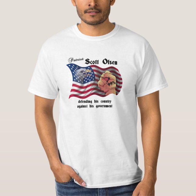 Patriot Scott Olsen, besetzen Oakland T-Shirt (Vorderseite)