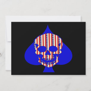 Patriot Skull Einladung
