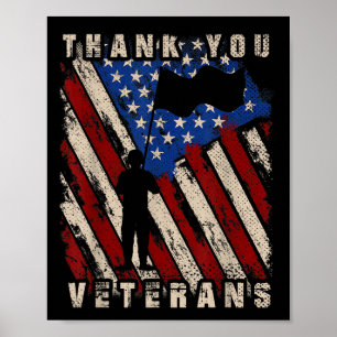 Patriot Soldier Veterans Flag Me Poster