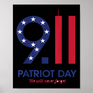 Patriot Tag 9.11 T - Shirt lustig , wir werden nie Poster