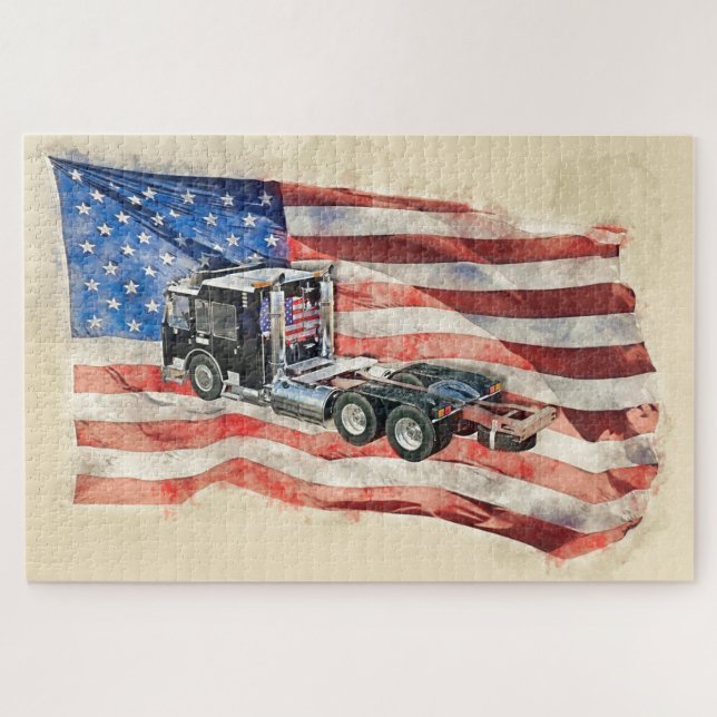 Patriot Trucker Puzzle (Horizontal)