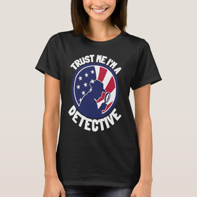 Patriot USA Detective Spy And Private Investigator T-Shirt (Vorderseite)