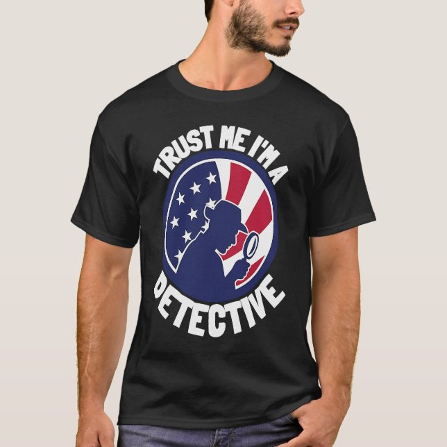 Patriot USA Detective Spy And Private Investigator T-Shirt (Vorderseite)