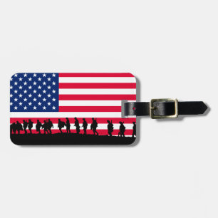 Patriot USA Soldiers Fahnenmotiv Gepäckanhänger