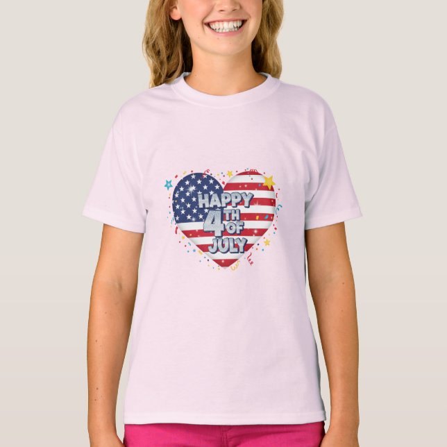 Patriot Vibes: Stars, Stripes & Style T-Shirt (Vorderseite)