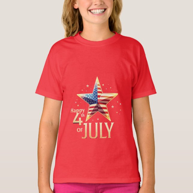 Patriot Vibes: Stars, Stripes & Style T-Shirt (Vorderseite)