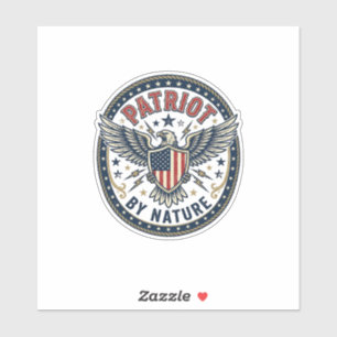 Patriot Von Natur Aus Patriotisch Kühnes Patriotis Aufkleber